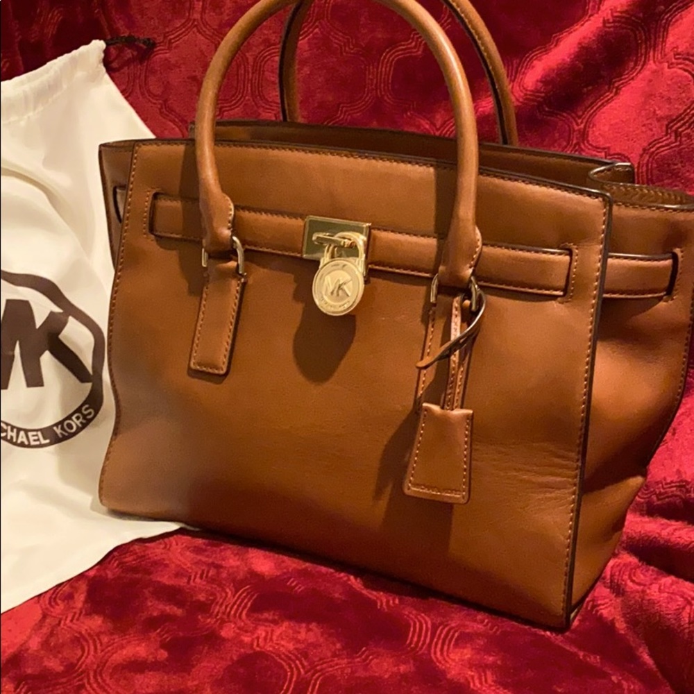 Classic Michael Kors Acorn colored Satchel